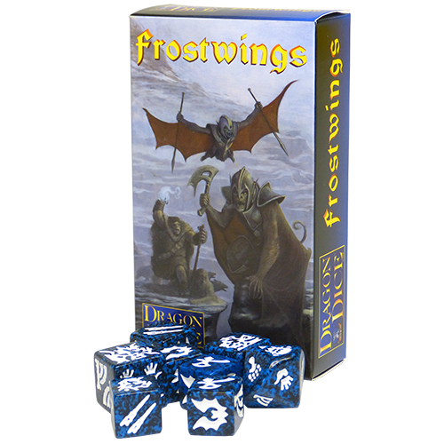 TSR DRAGON DICE FROSTWINGS SEALED KICKER PACK 6 TSR FLYERS OF THE ICE TO STORM 